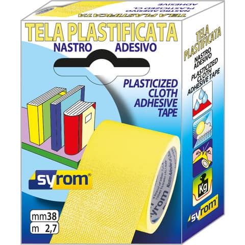 syrom-nastro-adesivo-tela-tes-702-formato-38-mm-x-2-7-m-materiale-tela-plastificata-giallo-7574