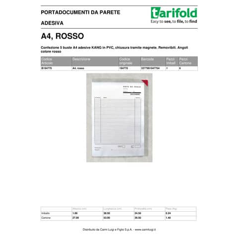 tarifold-buste-adesive-tarifold-kang-a4-rosso-conf-5-buste-b194770